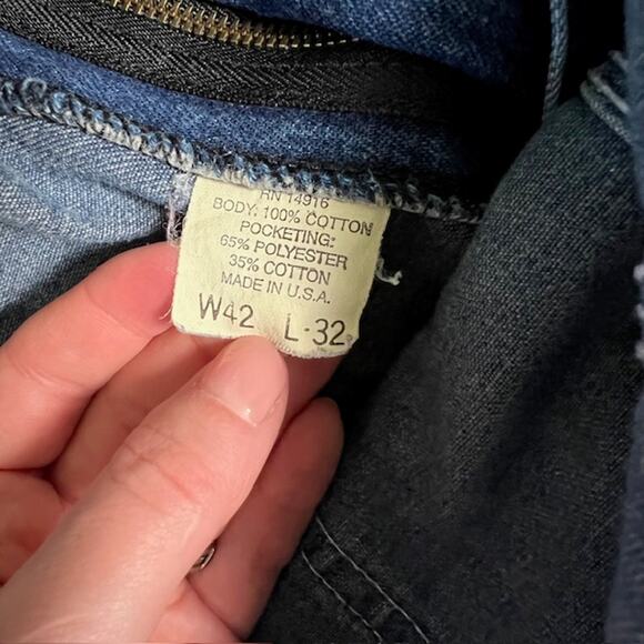 VTG Pointer Brand Denim Bib Overalls Womens XL (READ) Patchwork Western USA - Picture 4 of 16